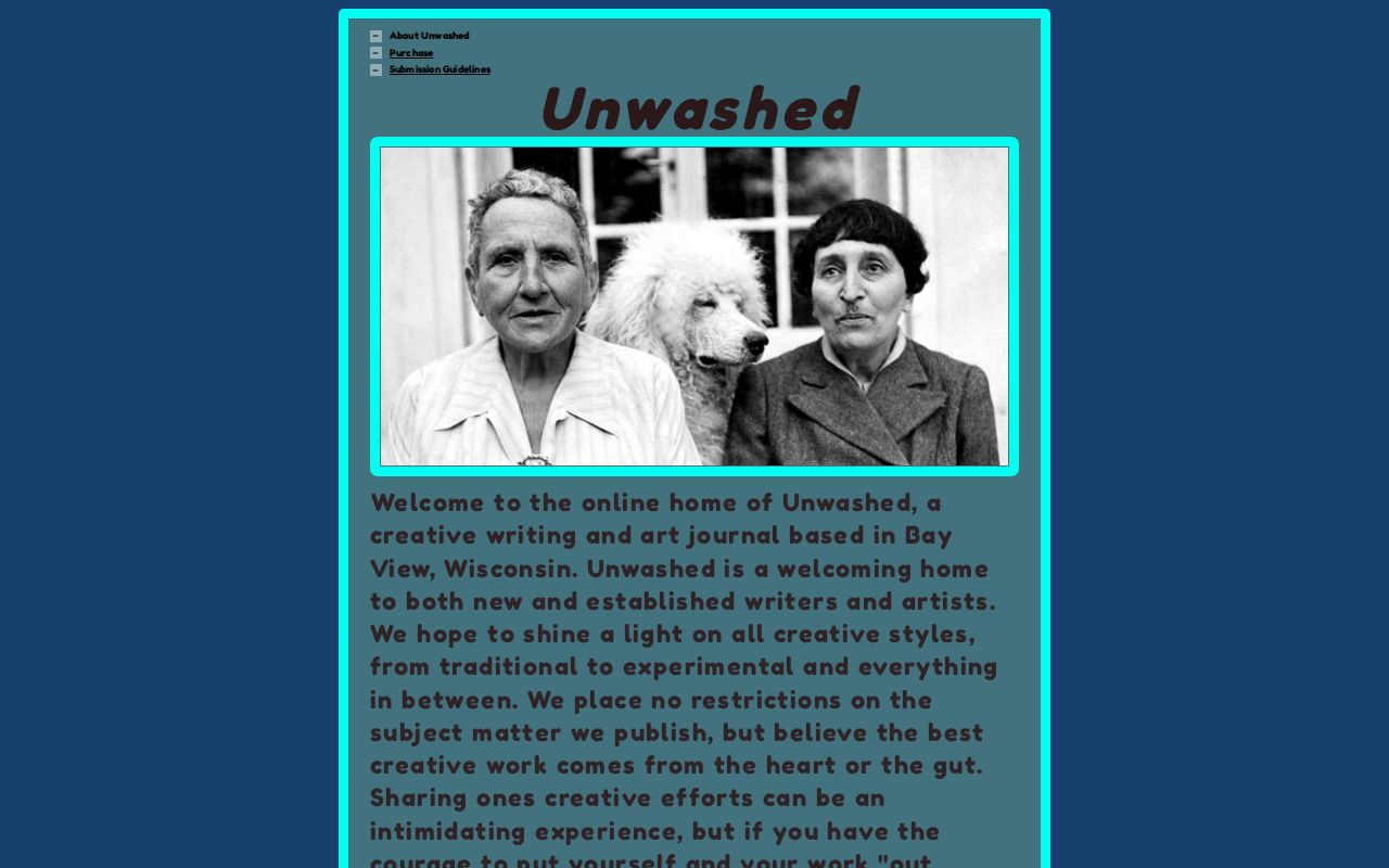 Unwashed – Submissions cover artwork